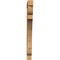 Ekena Millwork Olympic Block Rough Sawn Bracket, Western Red Cedar, 4"W x 36"D x 48"H BKT04X36X48OLY05RWR - alternate 3